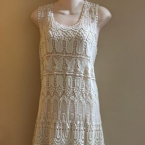Off White Solitaire Dress